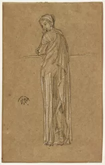 Draped Figure Standing, 1870-1873. Creator: James Abbott McNeill Whistler