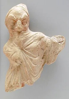 Roman Period Prints: Draped Male, Ptolemaic Period-Roman Period (332 BCE-337 CE). Creator: Unknown