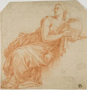 Francoise Verdier Prints: Draped Woman Holding Urn, n. d. Creator: Francoise Verdier