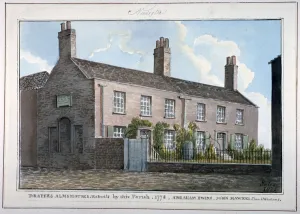 Livery Company Prints: Drapers Almshouses, New Kent Road, Southwark, London, 1825. Artist: G Yates
