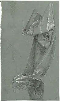 White Colour On Paper Prints: Drapery Study, 1500s. Creator: Durer, Albrecht (1471-1528)