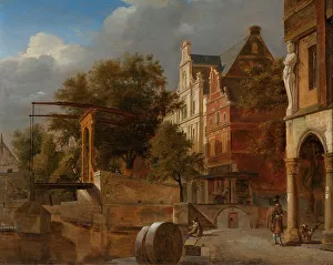 Drawbridge Prints: The Drawbridge, 1660-1672. Creator: Jan van der Heyden