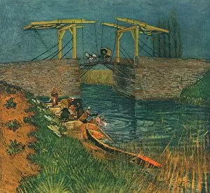 Phaidon Press Collection: Drawbridge in Arles, April 1888, (1947). Creator: Vincent van Gogh