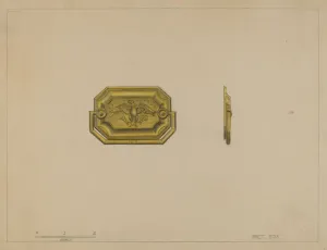 Drawer Pull, c. 1936. Creator: Janet Riza