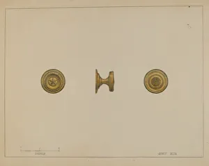 Drawer Pull, c. 1936. Creator: Janet Riza