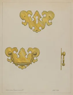 Drawer Pull, c. 1936. Creator: Janet Riza