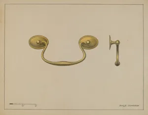 Johnson Philip Prints: Drawer Pull, c. 1936. Creator: Philip Johnson