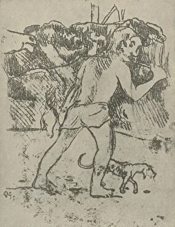 Work Of Art Prints: Drawing, 1936. Artist: Paul Gauguin