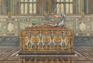 Drawing for Alfred Gilberts project for the tomb of the Duke of Clarence, 1894. Artist: Robertson, Arthur (1850-1911)