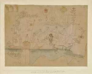 Klee Gallery: Drawing for the boat rental, 1918. Creator: Klee, Paul (1879-1940)