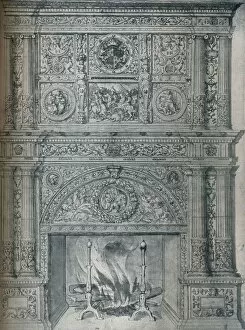 Background Collection: Drawing of Chimney-Piece, c1537. Artist: Hans Holbein the Younger