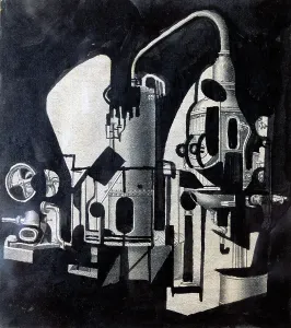 Automation Prints: Drawing of Francis Picabia, c1930. Creator: Francis Picabia