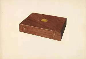 Fred Hassebrock Collection: Drawing Instrument Box, c. 1940. Creator: Fred Hassebrock