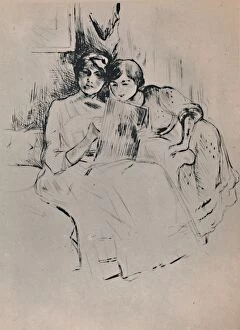 Berthe Marie Pauline Morisot Collection: The Drawing Lesson, c. 1888-1890, (1946). Artist: Berthe Morisot