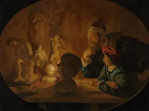 Candlelight Prints: The Drawing Lesson. Creator: Jan ter Borch