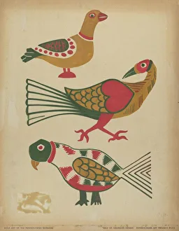 Pennsylvanian Prints: Drawing for Plate 10: From the Portfolio Folk Art of Rural Pennsylvania