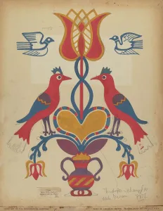 Pennsylvanian Prints: Drawing for Plate 15: From the Portfolio Folk Art of Rural Pennsylvania