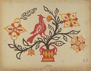 Drawing for Plate 8: From the Portfolio Folk Art of Rural Pennsylvania, c. 1939. Creator: Unknown
