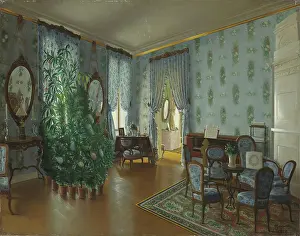 Shaded Prints: Drawing-Room, 1852. Creator: Pyotr Tutukin