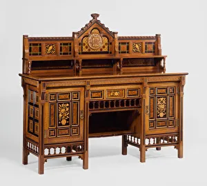 Ebony Prints: Drawing Room Cabinet, Lancaster, 1871 / 72. Creator: Bruce J. Talbert