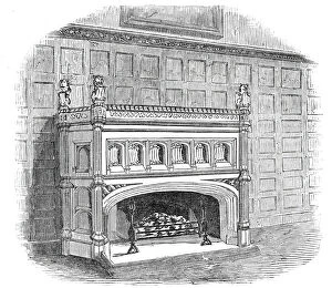 Drawing-room chimney piece, Lincoln's Inn New Buildings, 1845. Creator: Unknown