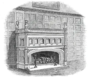 Hardwick Prints: Drawing-room chimney piece, Lincolns Inn New Buildings, 1845. Creator: Unknown
