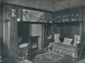 John Henry Prints: Drawing-Room Fireplace, c1902. Artists: John Gaff Gillespie, Unknown