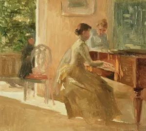 In the Drawing-room at Haiko, 1888. Creator: Albert Edelfelt