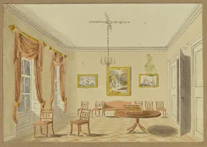 Chairs Prints: [Drawing Room], mid-19th century. Creator: Unknown