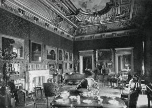 Images Dated 16th December 2006: The drawing-room, Montagu House, 1908.Artist: J Russell & Sons