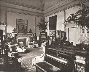Palm Trees Prints: The Drawing Room at the White Lodge, Richmond Park, 1894. Creator: Unknown