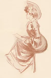 Drawing in Sanguine, c1900 (1903-1904). Artist: Jules Cheret Drawing in Sanguine, c1900 (1903-1904). Artist: Jules Cheret
