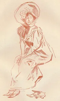 Drawing in Sanguine, c1900 (1903-1904). Artist: Jules Cheret