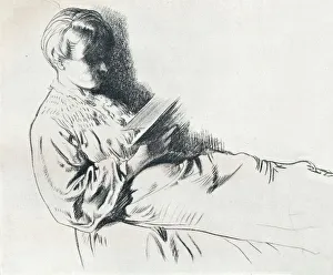 Drawing in sanguine, c20th century (1932). Artist: William Newenham Montague Orpen Drawing in sanguine, c20th century (1932). Artist: William Newenham Montague Orpen