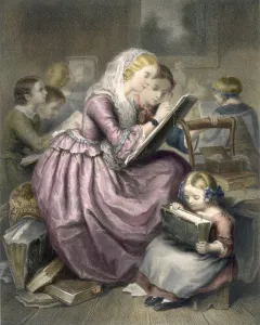 Intimate Prints: The Drawing School, c1835. Creator: French School (19th century)