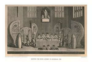 Lottery Collection: Drawing the State Lottery, 1763, (1886)