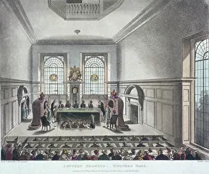 Lottery Collection: Drawing of the State Lottery, Coopers Hall, London, 1809