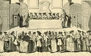 Lottery Collection: Drawing the State Lottery at Guildhall, 1751, (c1872). Creator: Unknown