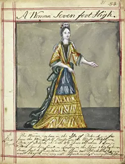 Giant Prints: Drawing of a woman from Portrush, Ireland, 1730s. Creator: James Paris du Plessis