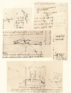 Theory Gallery: Four drawings illustrating the practice of painting, c1472-c1519 (1883). Artist: Leonardo da Vinci