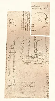 Two drawings illustrating the theory of the proportions of the human figure, c1472-c1519 (1883). Artist: Leonardo da Vinci