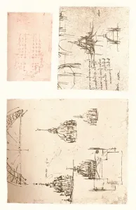 Jean Paul Prints: Three drawings of Milan Cathedral, c1472-c1519 (1883). Artist: Leonardo da Vinci