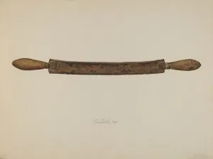 Woodworking Prints: Drawshave, 1938. Creator: Thomas Dooley