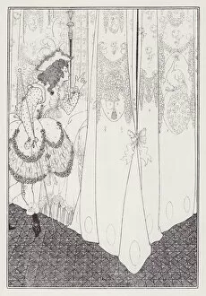 Curtains Collection: The Dream, 1895. Creator: Aubrey Beardsley
