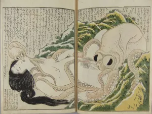 Hokusai Collection: The Dream of the Fishermans Wife, ca 1814