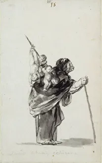 Dream of a good witch (Sueno de buena echizera). Album Witches and Old Women, ca 1820
