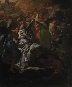 Winged Figures Prints: The Dream of Jacob, 1651-1701. Creator: Girolamo Troppa