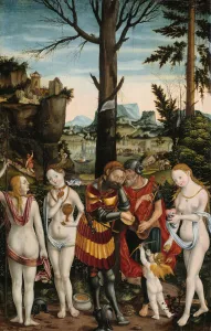 Aphrodite Gallery: The Dream of Paris, 1536. Creator: Monogrammist PG