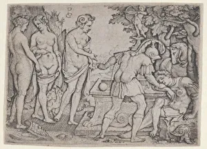Nymphs Gallery: The Dream of Paris. Creator: Georg Pencz