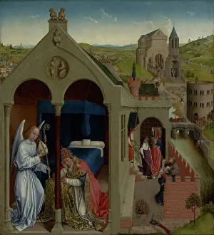 Friar Prints: The Dream of Pope Sergius, late 1430s. Creator: Workshop of Rogier van der Weyden